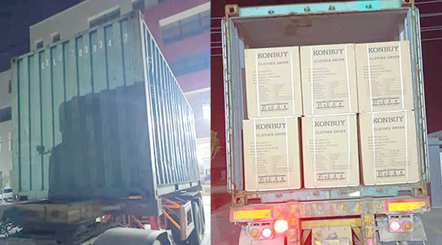 國內(nèi)外市場“兩開花”！康標滾筒干衣機出貨到國外