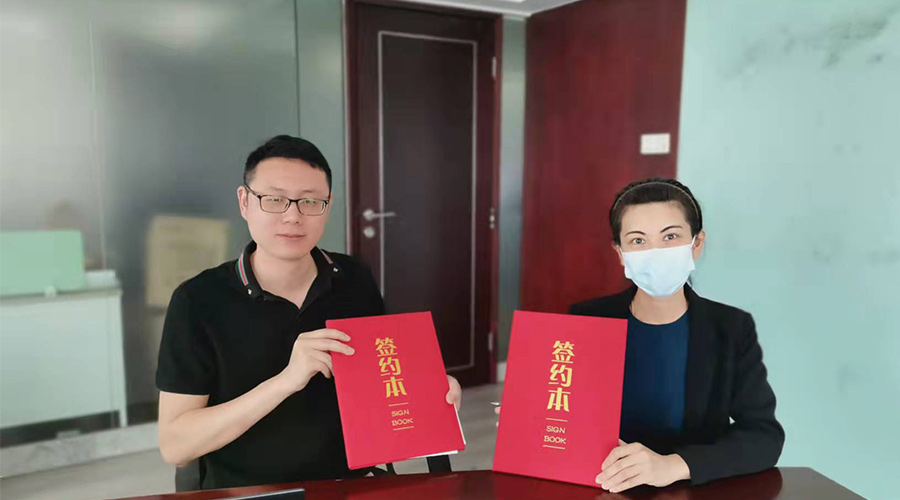 祝賀！金環(huán)電器與寧波某品牌電商客戶再次合作，簽約成功！