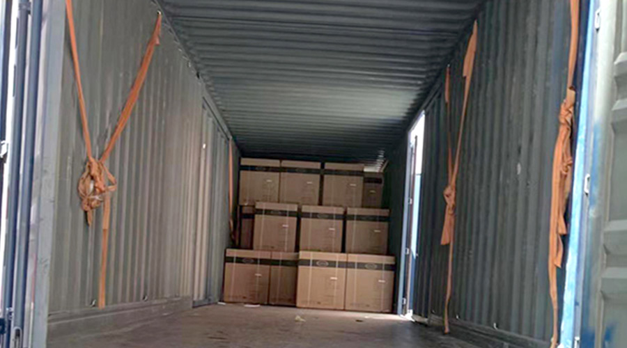 100臺12kg滾筒衣服烘干機裝柜完畢！順利出貨