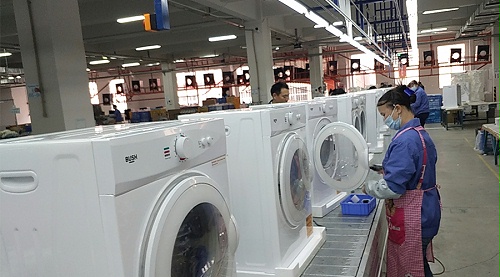 年底繁忙！金環(huán)電器全力保障英國(guó)Argos客戶滾筒干衣機(jī)生產(chǎn)